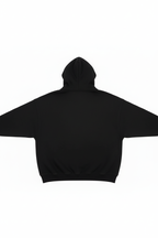 14 OZ Black Oversized Urban Heavyweight Fleece Hooded Sweatshirt