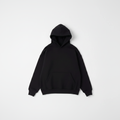 14 OZ Black Oversized Heavyweight Fleece Hooded Sweatshirt