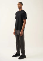 10 OZ Dark Gray 3D Stitch Open Bottom Fleece Sweatpant