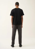 10 OZ Dark Gray 3D Stitch Open Bottom Fleece Sweatpant