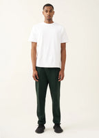 10 OZ Dark Green 3D Stitch Open Bottom Fleece Sweatpant