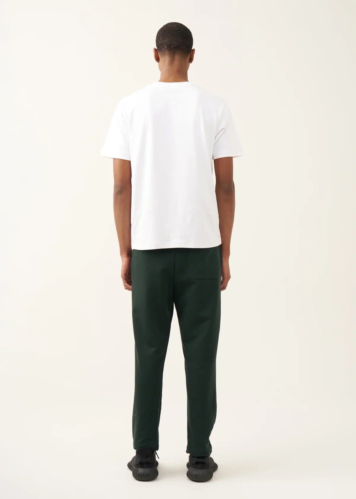 10 OZ Dark Green 3D Stitch Open Bottom Fleece Sweatpant