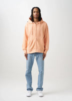 10 OZ Peach Heavyweight Zip-Up Hoodie