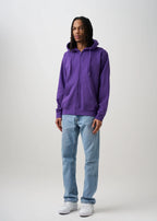 10 OZ Purple Heavyweight Zip-Up Hoodie