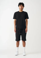 Black T-Shirt and Short Set