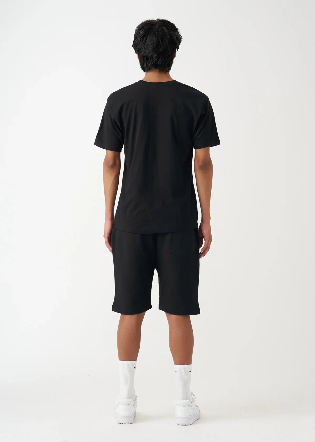 Black T-Shirt and Short Set