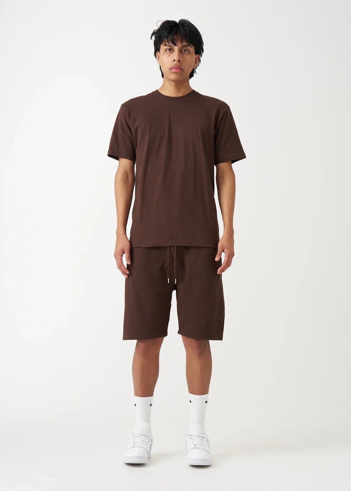 Brown T-Shirt and Short Set