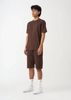 Brown T-Shirt and Short Set