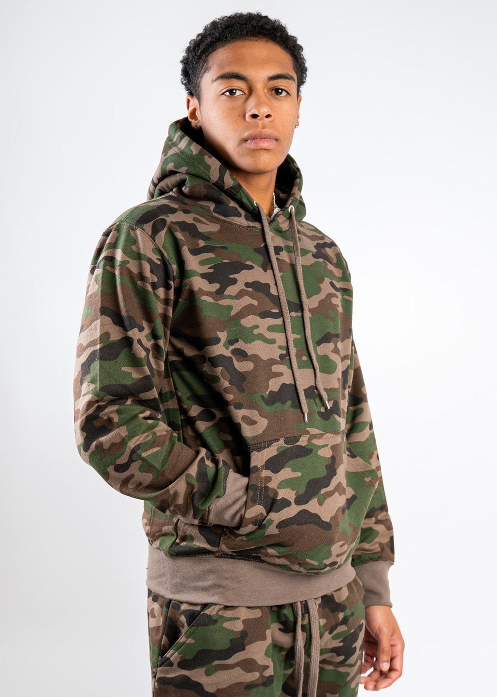 10 OZ Blank Camo Heavyweight Fleece Hoodie