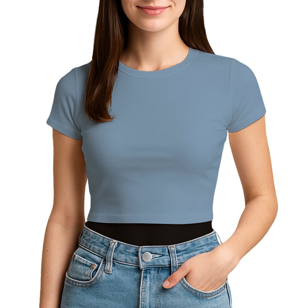 3315 Jersey Short Sleeve Cropped Tee 4.3 Oz (Set 3)