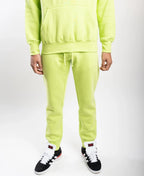 10 OZ Lime Green Heavy Blend Fleece SweatSuit
