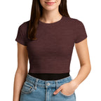 3315 Jersey Short Sleeve Cropped Tee 4.3 Oz (Set 3)