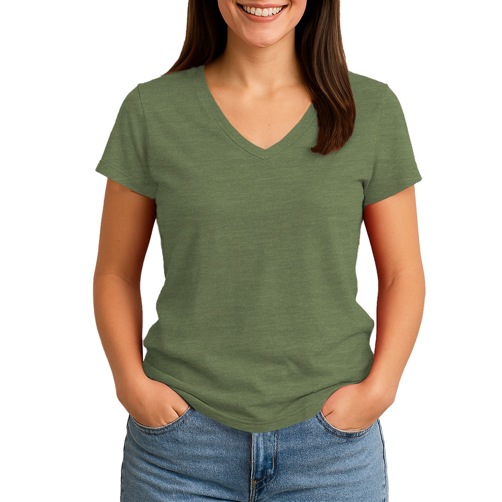 2585 Comfort Womens V Neck Tee*