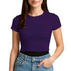 3315 Jersey Short Sleeve Cropped Tee 4.3 Oz (Set 4)