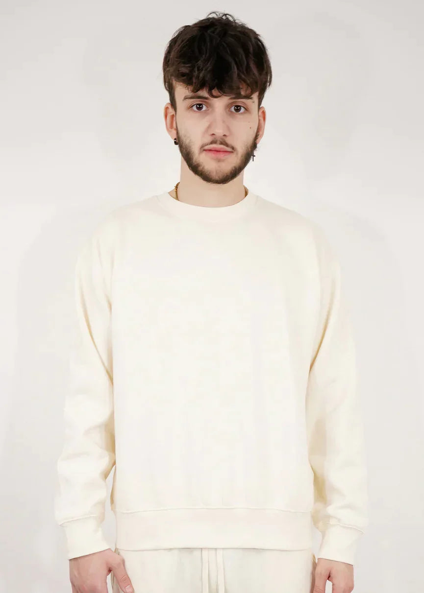 Off-White Heavy Blend Fleece Crew Neck Sweatshirt