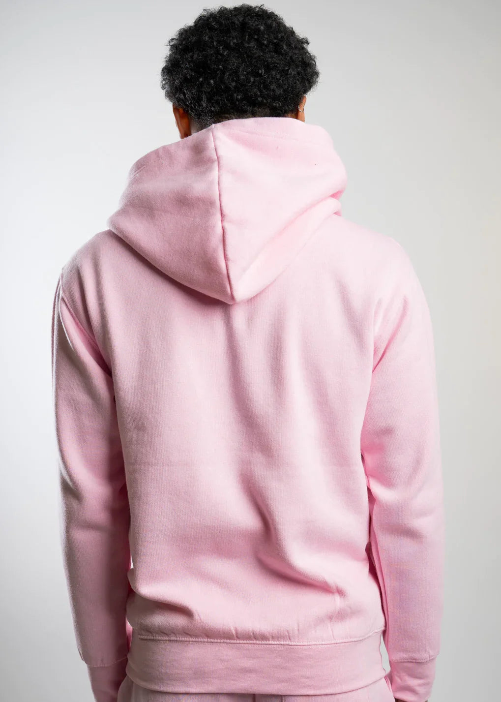 10 OZ Light Pink Heavyweight Fleece Hoodie