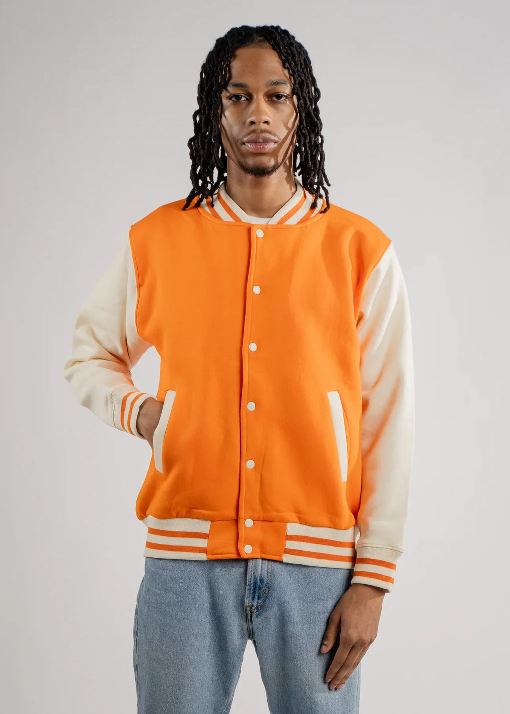 Orange Varsity Heavy Blend Fleece SweatShirt