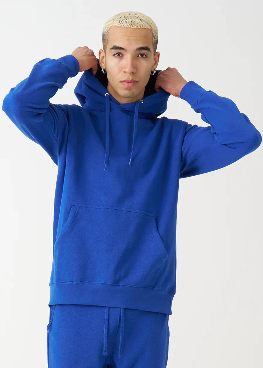 10 OZ Royal Blue Heavyweight Fleece Hoodie