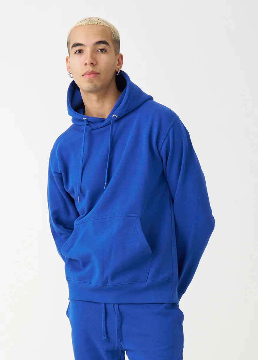 10 OZ Royal Blue Heavyweight Fleece Hoodie