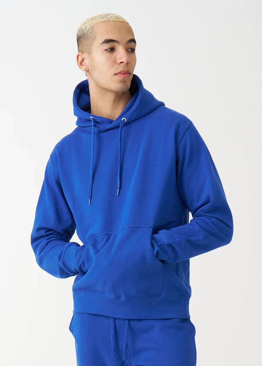 10 OZ Royal Blue Heavyweight Fleece Hoodie