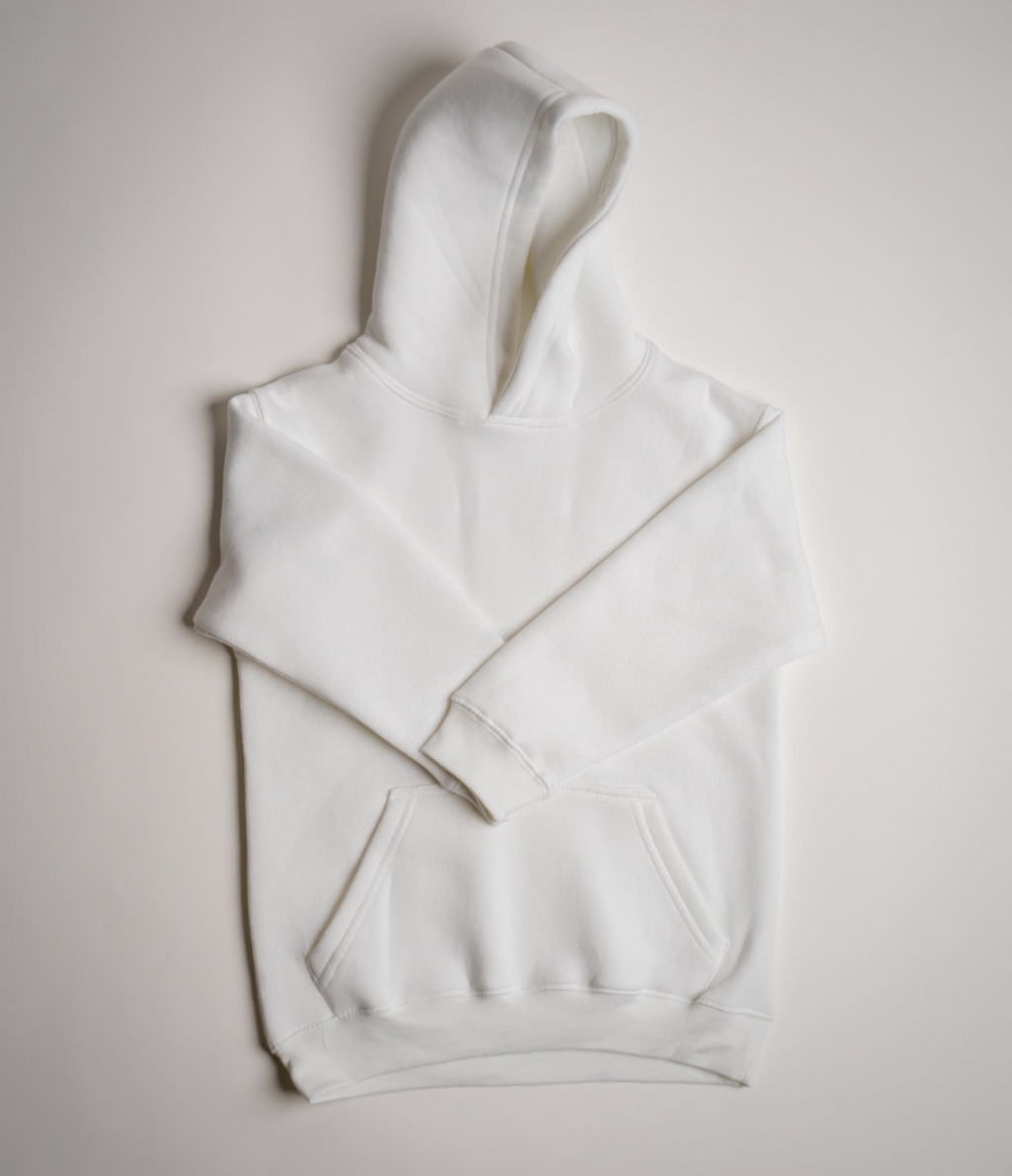 Kids 10 OZ White Soft Fleece Sweatsuit