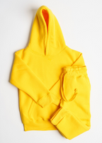 Kids 10 OZ Yellow Soft Fleece Sweatsuit