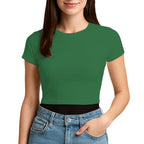 3315 Jersey Short Sleeve Cropped Tee 4.3 Oz (Set 4)