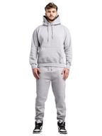 10 OZ Blank Heather Gray Heavyweight Sweatsuit