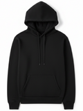 10 OZ Black Heavyweight Fleece Hoodie