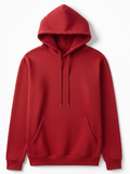 10 OZ Red Heavyweight Fleece Hoodie