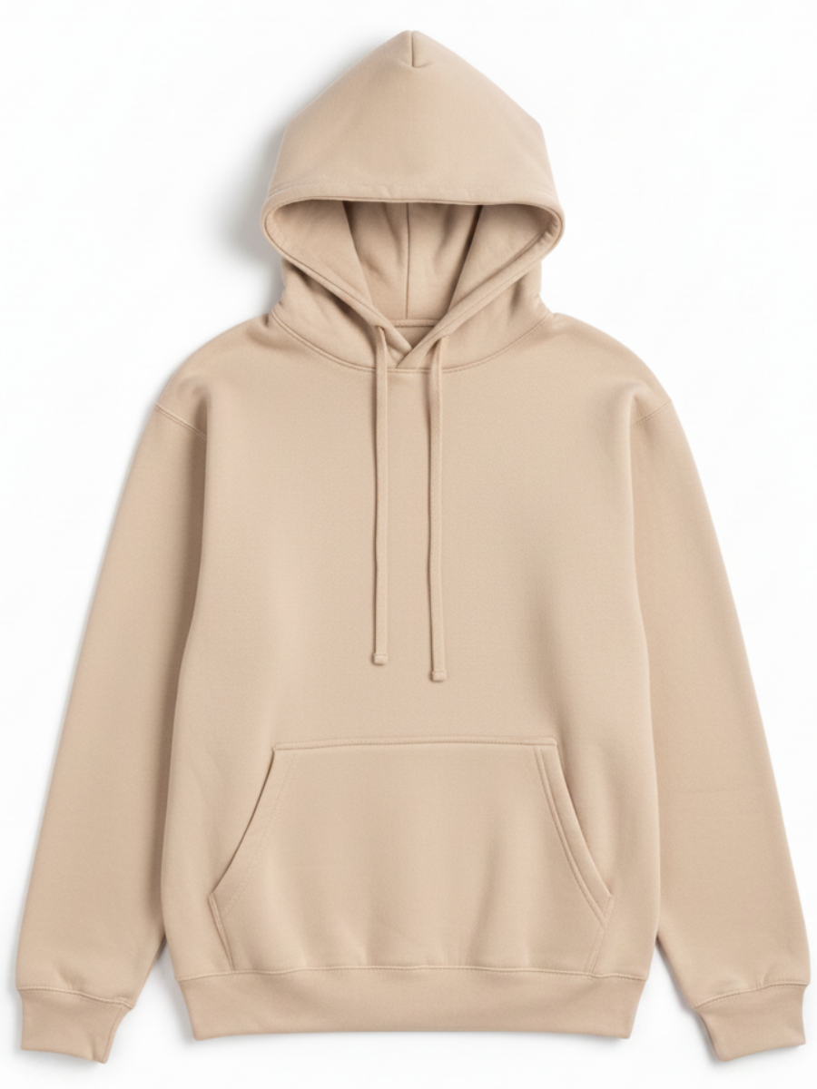 10 OZ Sand Heavyweight Fleece Hoodie