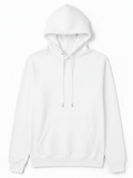10 OZ White Heavyweight Fleece Hoodie