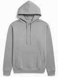 10 OZ Gray Heavyweight Fleece Hoodie