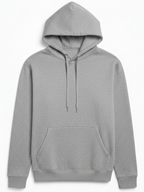 10 OZ Gray Heavyweight Fleece Hoodie
