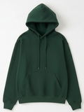 10 OZ Hunter Green Heavyweight Fleece Hoodie
