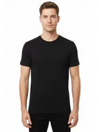 6 OZ Black Soft Cotton T-Shirt