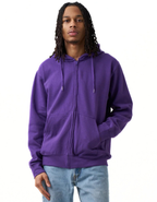 10 OZ Purple Heavyweight Zip-Up Hoodie