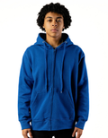10 OZ Royal Blue Fleece Zip-Up Hoodie