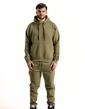 10 OZ Olive Green Heavy Blend Fleece Sweatsuit
