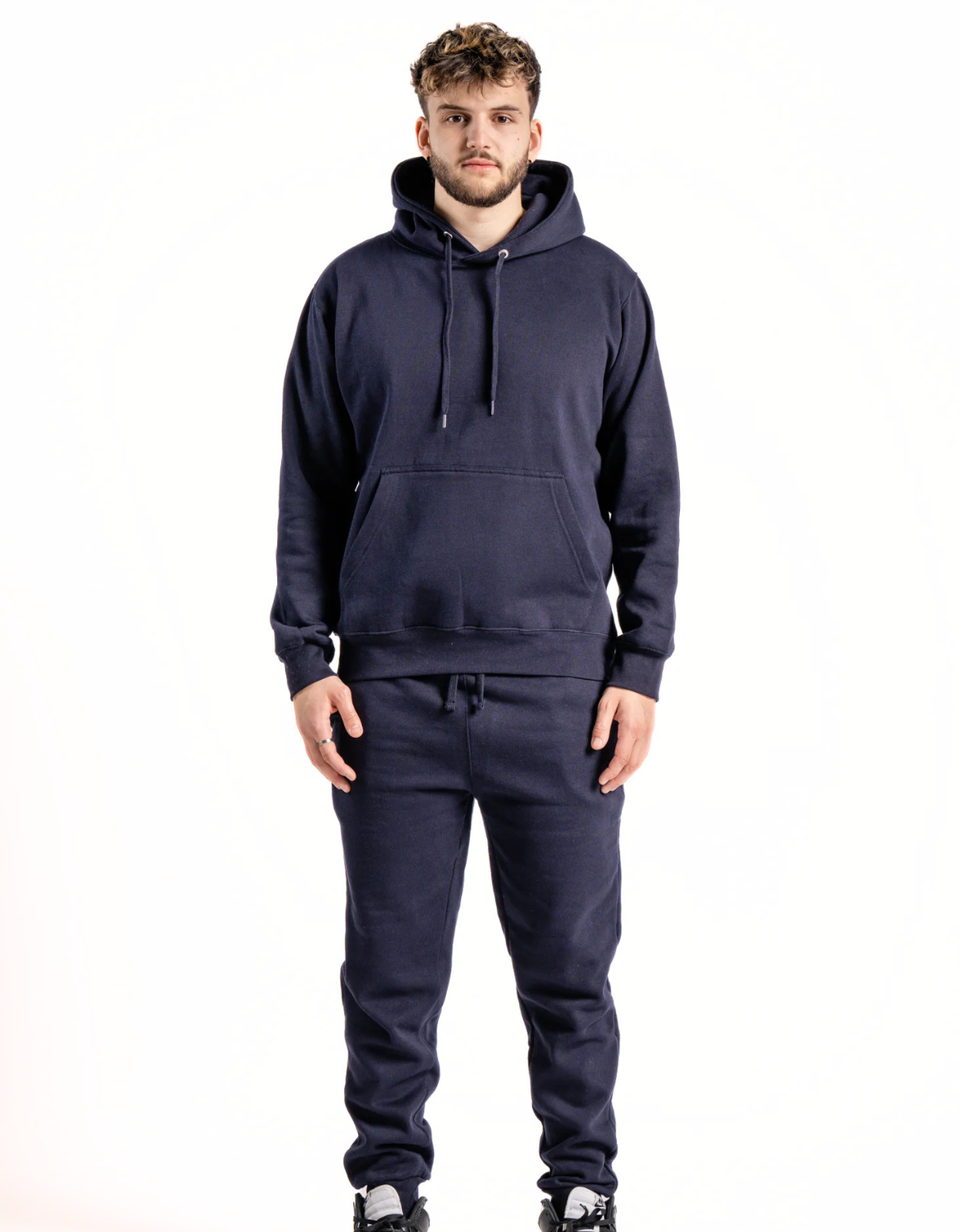 10 OZ Navy Blue Heavy Blend Fleece Sweatsuit