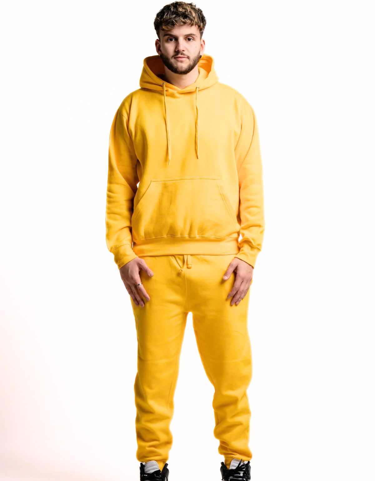 10 OZ Blank Yellow Heavyweight Sweatsuit