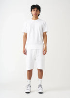 White T-Shirt and Short Set