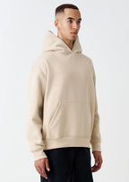 14 OZ Sand Oversized Heavyweight Fleece Hooded Sweatshirt