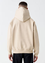 14 OZ Sand Oversized Heavyweight Fleece Hooded Sweatshirt