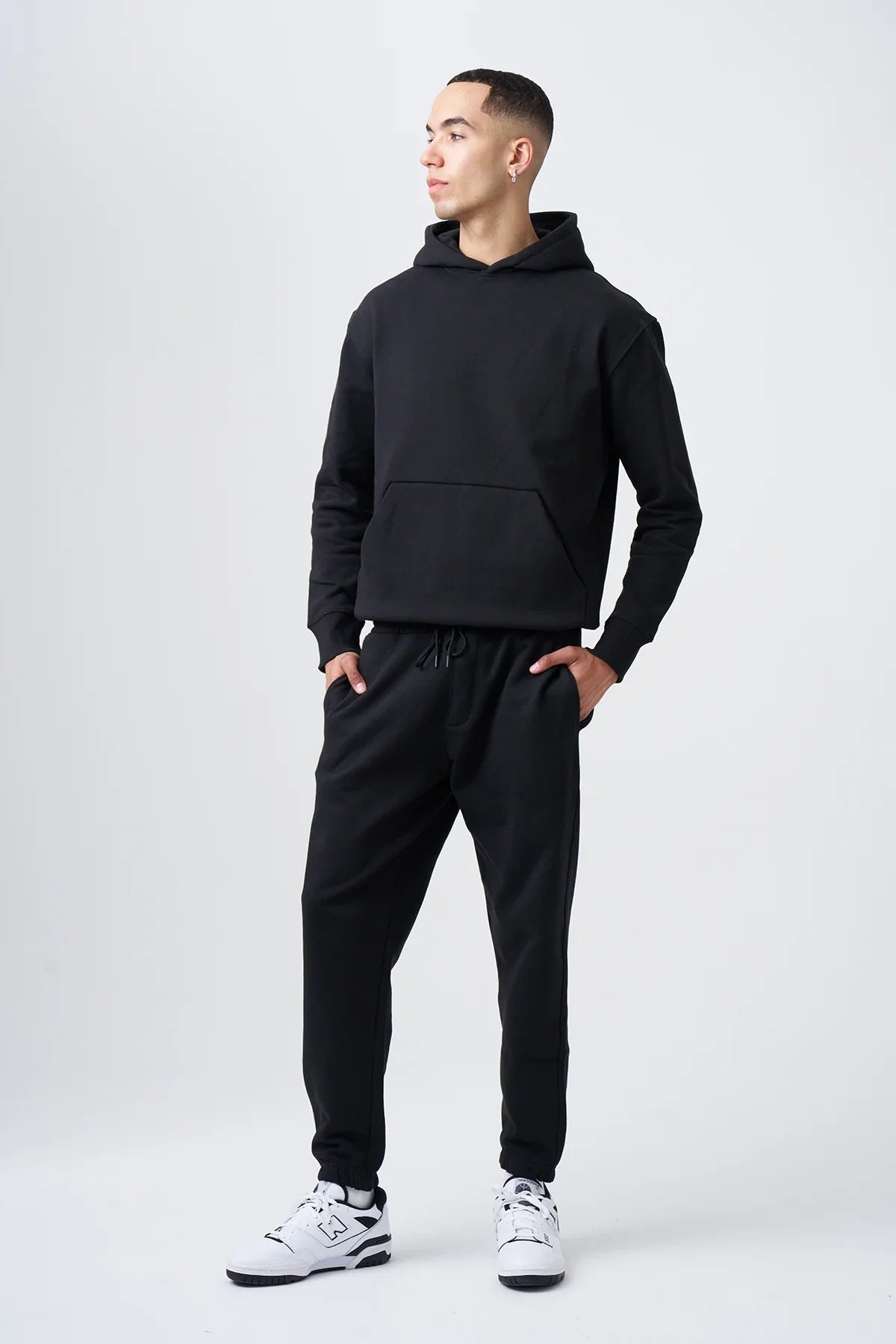 14 OZ Black Fleece Sweatpant