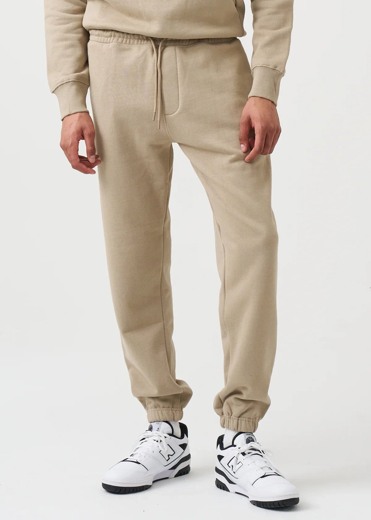 14 OZ Beige Fleece Sweatpant
