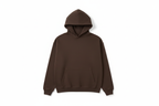 14 OZ Brown Oversized Urban Heavyweight Fleece Hooded Sweatshirt