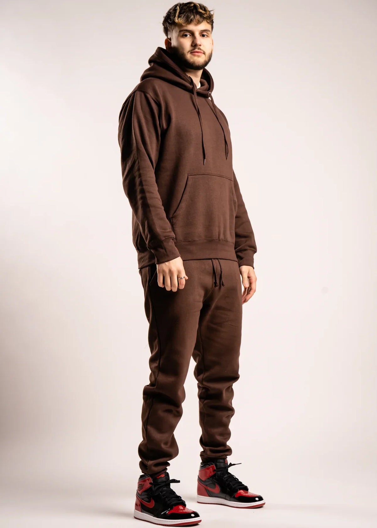 10 OZ Blank Brown Heavyweight Sweatsuit