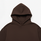 14 OZ Brown Heavyweight Fleece Hooded Sweatshirt