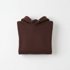 10 OZ Brown Heavyweight Fleece Hoodie